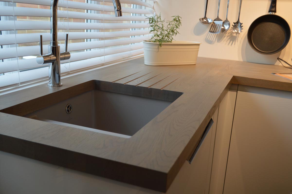 Bespoke Wooden Kitchen Worktops from Haroys Joinery in Poole Dorset