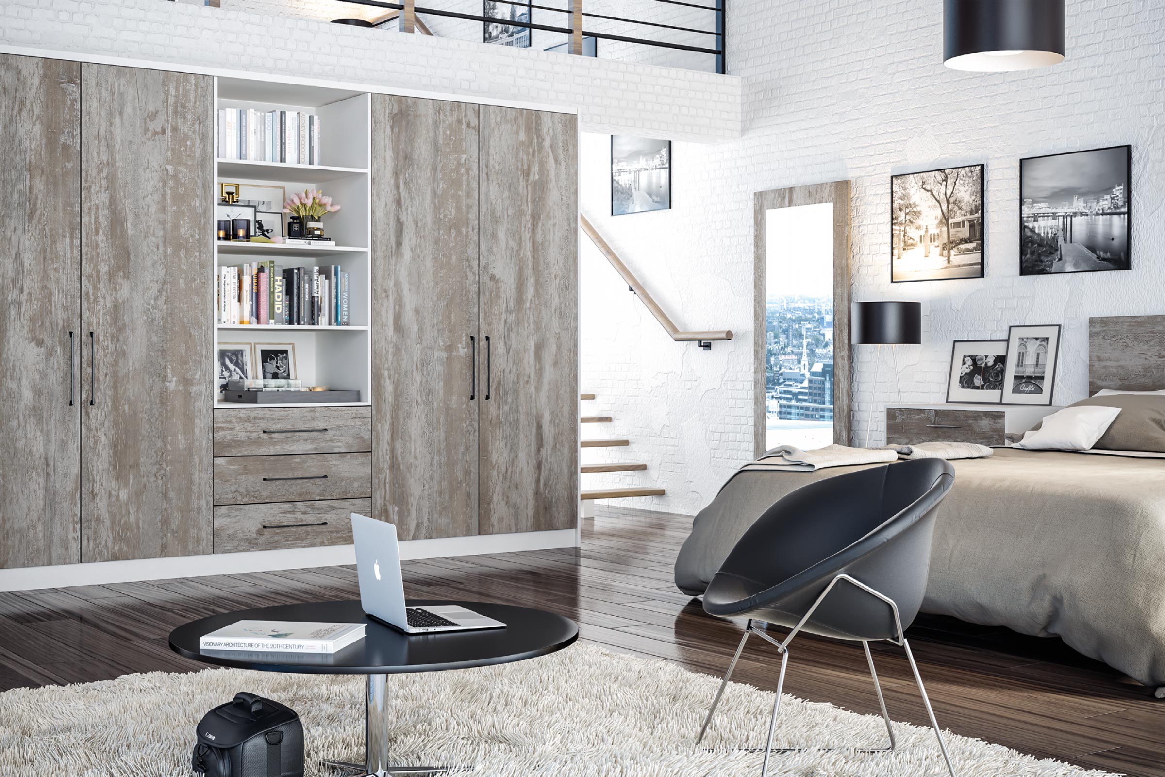 zurfiz driftwood light grey bedroom furniture